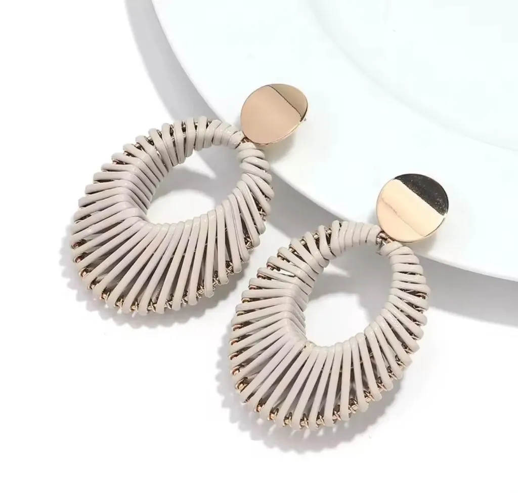 Bohemian Rattan Earrings